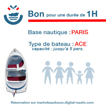 Bon cadeau pour un bateau type Ace pour une durée de 1H